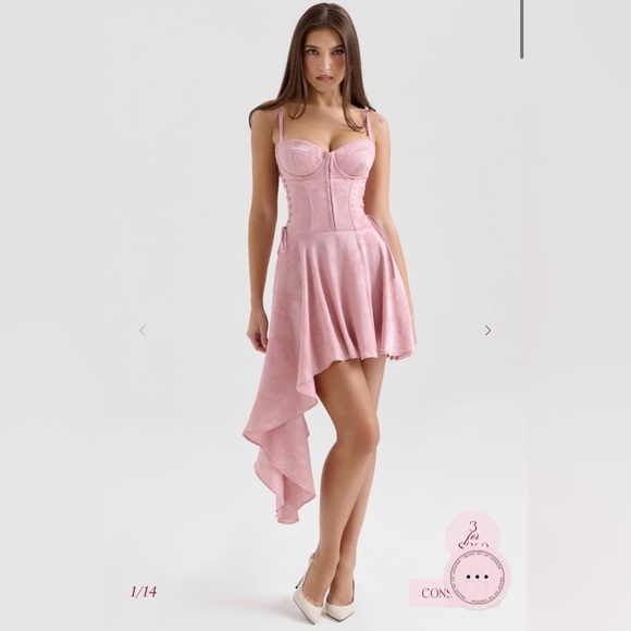 House of CB Dresses & Skirts - House of CB Blush Asymmetrical Dress